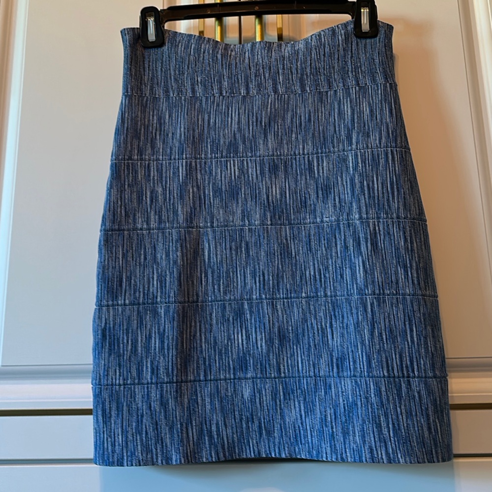 BCBG Blue Pencil Skirt